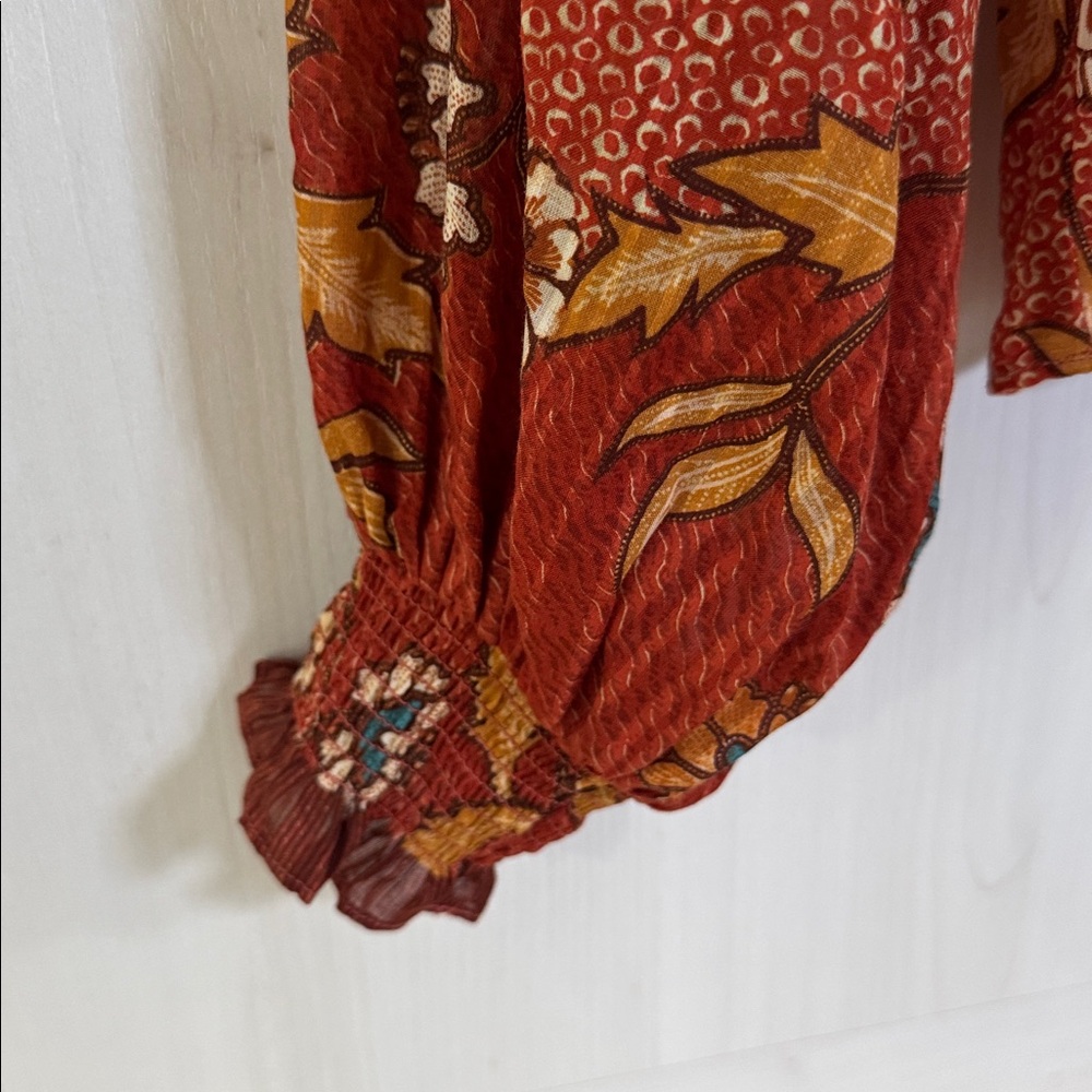 Ulla Johnson Kaitlyn Blouse in Amaryllis, size 0 NWT - Picture 7 of 10